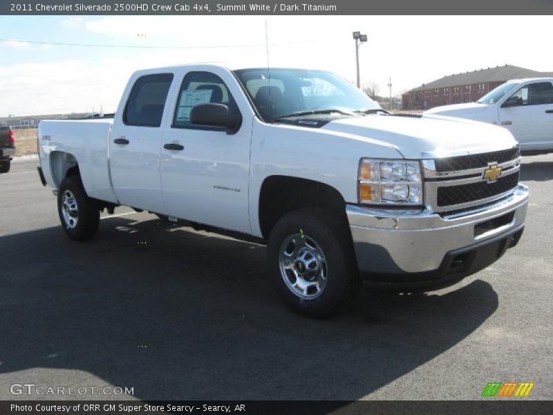 Summit White / Dark Titanium 2011 Chevrolet Silverado 2500HD Crew Cab 4x4