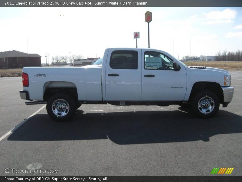 Summit White / Dark Titanium 2011 Chevrolet Silverado 2500HD Crew Cab 4x4