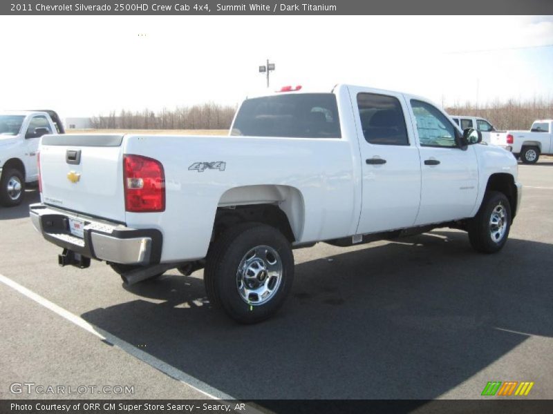 Summit White / Dark Titanium 2011 Chevrolet Silverado 2500HD Crew Cab 4x4