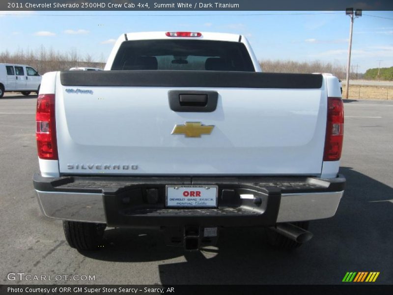 Summit White / Dark Titanium 2011 Chevrolet Silverado 2500HD Crew Cab 4x4