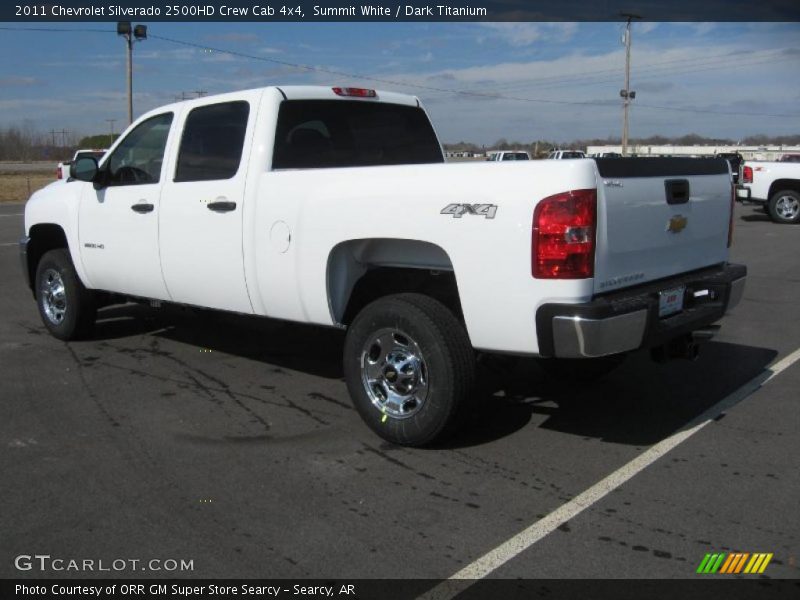 Summit White / Dark Titanium 2011 Chevrolet Silverado 2500HD Crew Cab 4x4