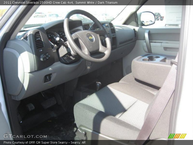 Summit White / Dark Titanium 2011 Chevrolet Silverado 2500HD Crew Cab 4x4