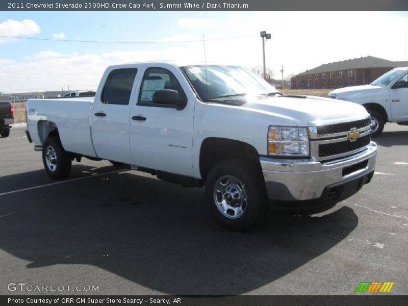 Summit White / Dark Titanium 2011 Chevrolet Silverado 2500HD Crew Cab 4x4