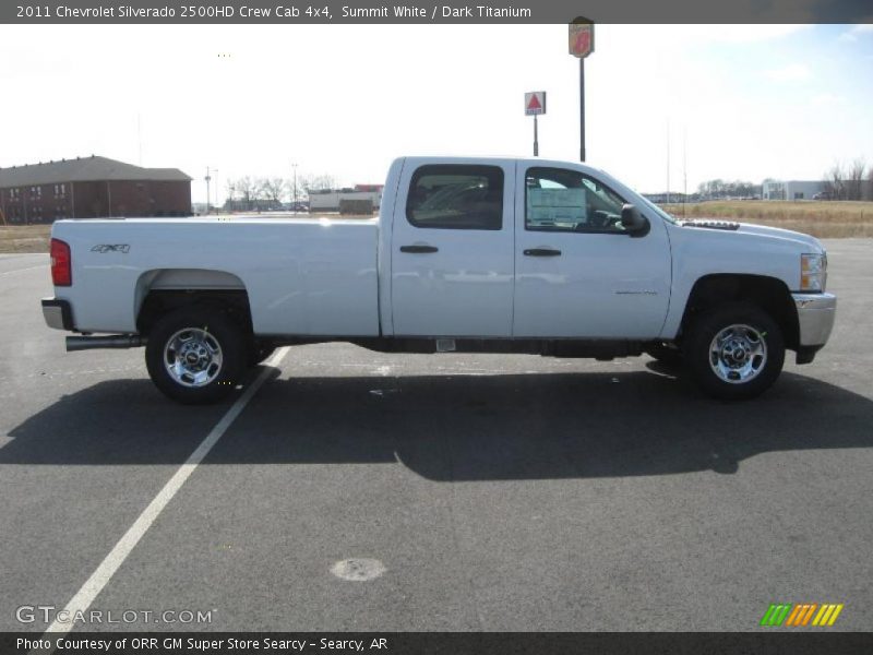 Summit White / Dark Titanium 2011 Chevrolet Silverado 2500HD Crew Cab 4x4