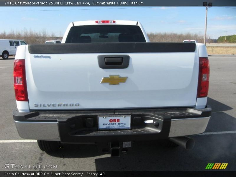Summit White / Dark Titanium 2011 Chevrolet Silverado 2500HD Crew Cab 4x4
