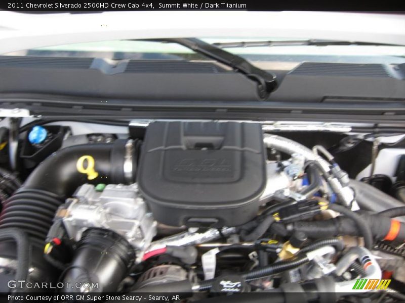 Summit White / Dark Titanium 2011 Chevrolet Silverado 2500HD Crew Cab 4x4