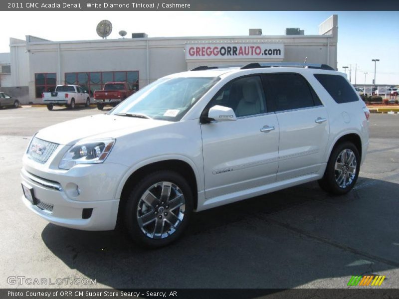White Diamond Tintcoat / Cashmere 2011 GMC Acadia Denali