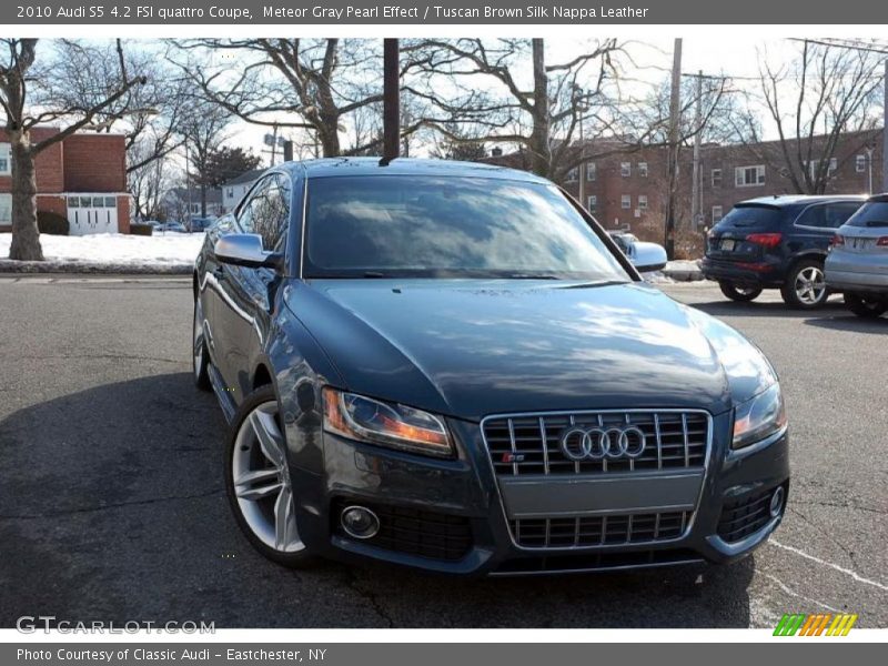 Meteor Gray Pearl Effect / Tuscan Brown Silk Nappa Leather 2010 Audi S5 4.2 FSI quattro Coupe