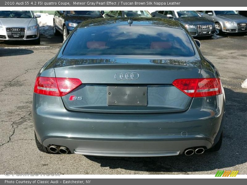 Meteor Gray Pearl Effect / Tuscan Brown Silk Nappa Leather 2010 Audi S5 4.2 FSI quattro Coupe