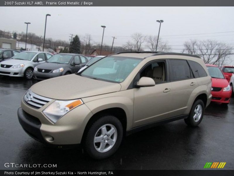 Prairie Gold Metallic / Beige 2007 Suzuki XL7 AWD