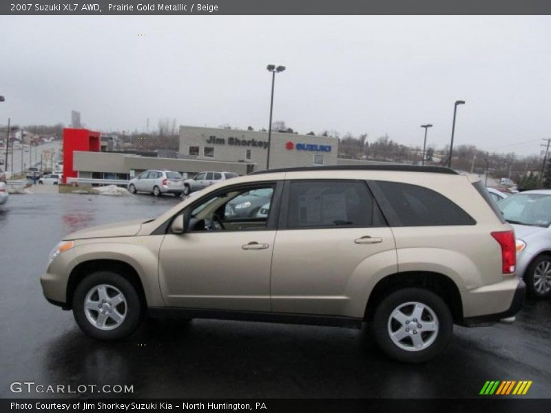 Prairie Gold Metallic / Beige 2007 Suzuki XL7 AWD