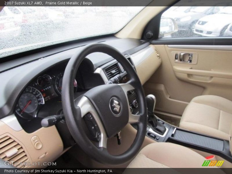 Prairie Gold Metallic / Beige 2007 Suzuki XL7 AWD