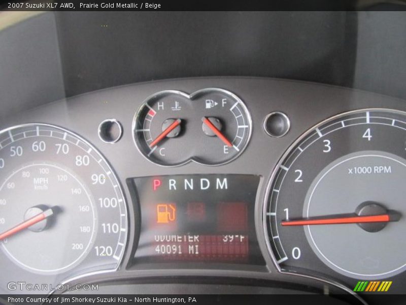 Prairie Gold Metallic / Beige 2007 Suzuki XL7 AWD