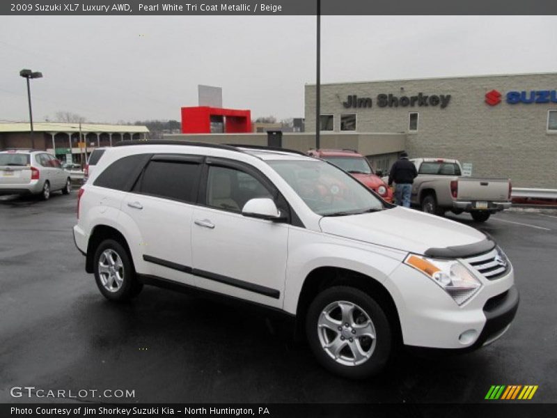 Pearl White Tri Coat Metallic / Beige 2009 Suzuki XL7 Luxury AWD