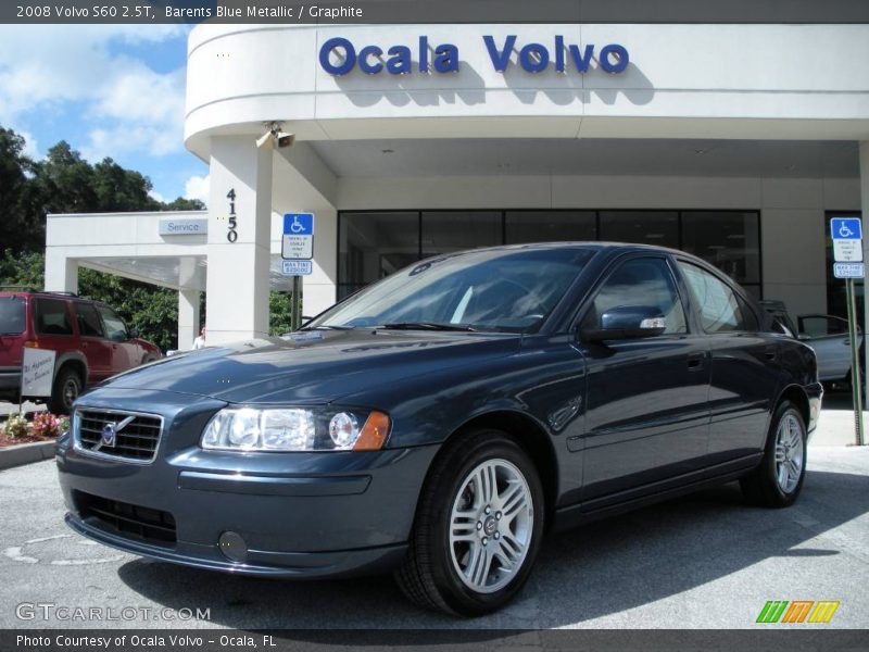 Barents Blue Metallic / Graphite 2008 Volvo S60 2.5T