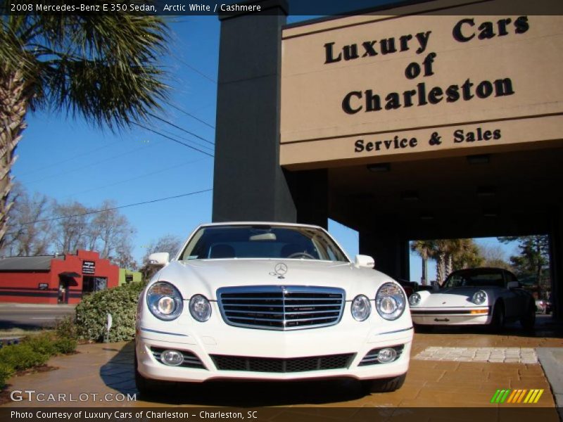 Arctic White / Cashmere 2008 Mercedes-Benz E 350 Sedan