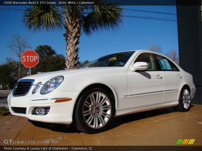 Arctic White / Cashmere 2008 Mercedes-Benz E 350 Sedan
