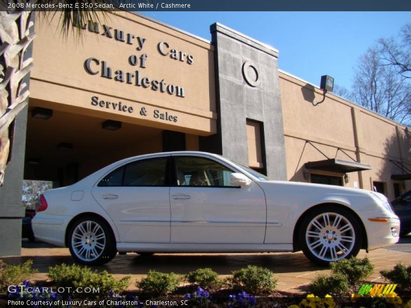 Arctic White / Cashmere 2008 Mercedes-Benz E 350 Sedan