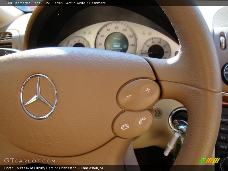 Arctic White / Cashmere 2008 Mercedes-Benz E 350 Sedan
