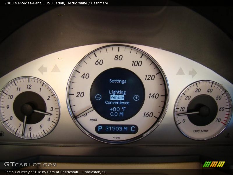 Arctic White / Cashmere 2008 Mercedes-Benz E 350 Sedan