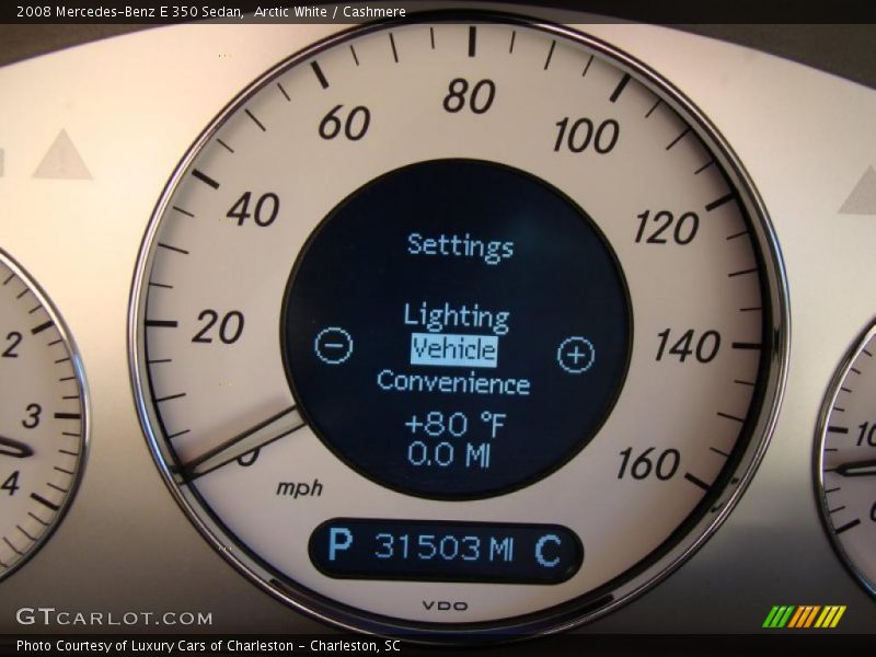 Arctic White / Cashmere 2008 Mercedes-Benz E 350 Sedan