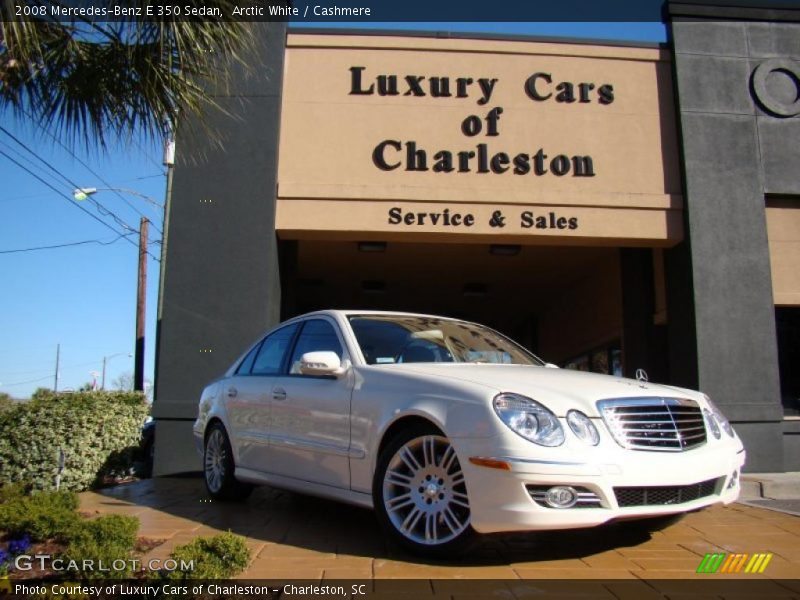 Arctic White / Cashmere 2008 Mercedes-Benz E 350 Sedan