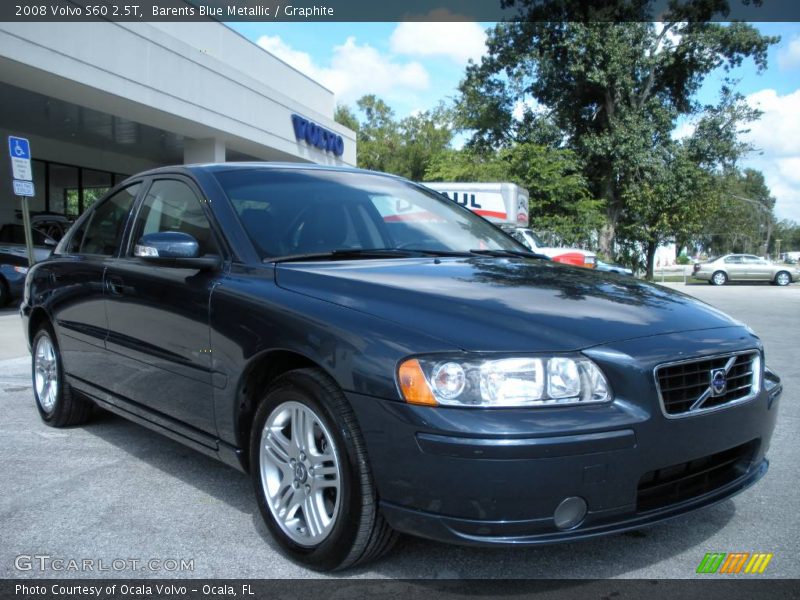 Barents Blue Metallic / Graphite 2008 Volvo S60 2.5T