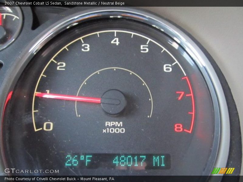 Sandstone Metallic / Neutral Beige 2007 Chevrolet Cobalt LS Sedan