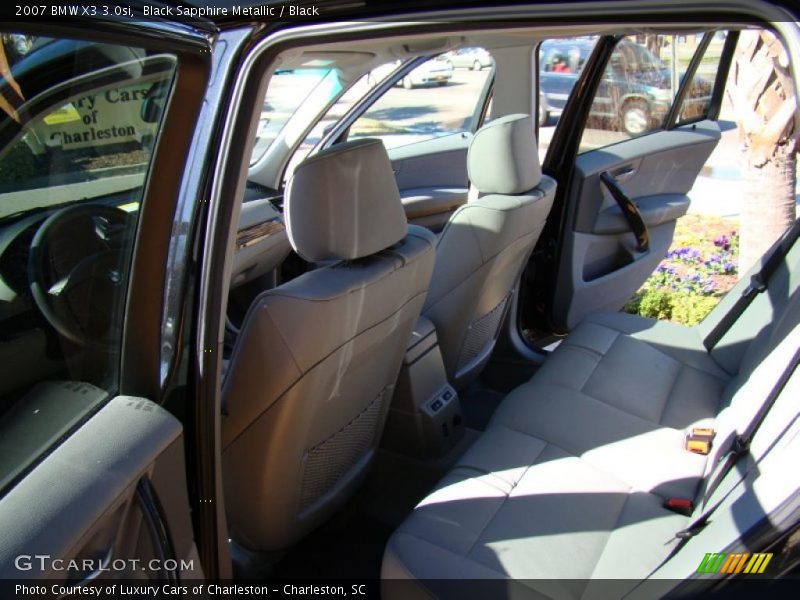 Black Sapphire Metallic / Black 2007 BMW X3 3.0si
