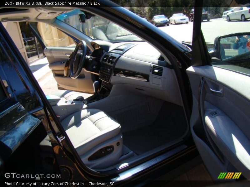 Black Sapphire Metallic / Black 2007 BMW X3 3.0si