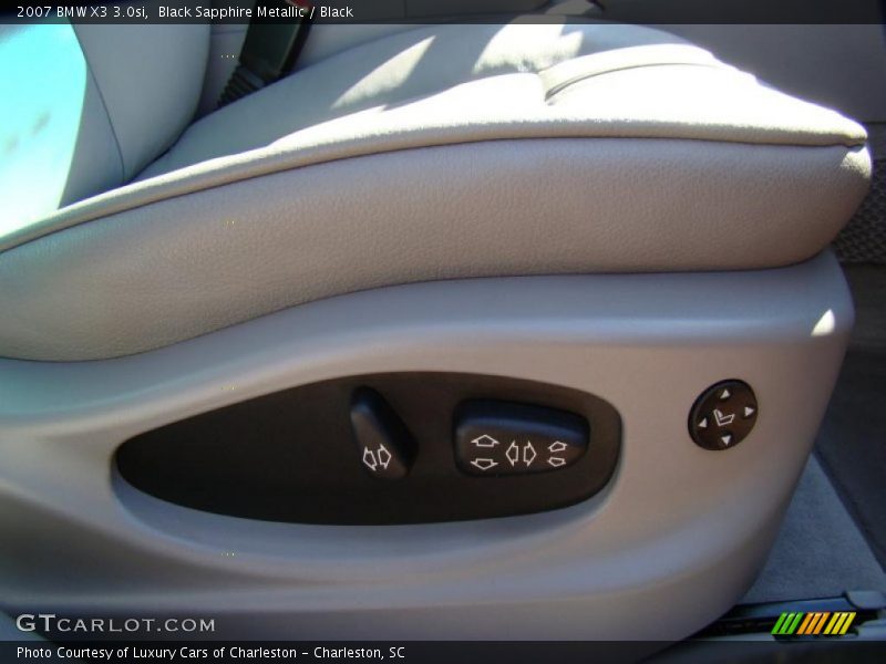 Black Sapphire Metallic / Black 2007 BMW X3 3.0si