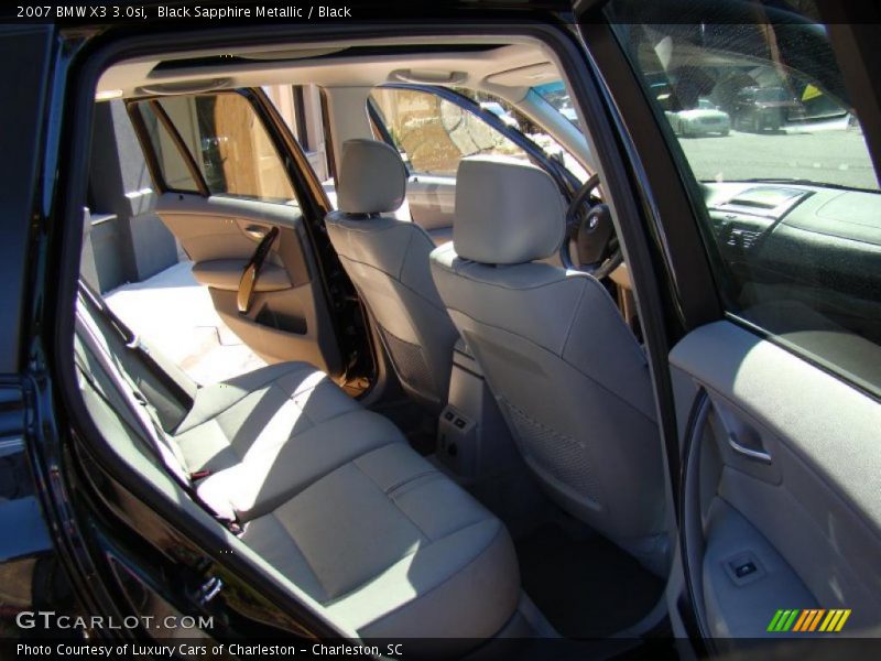 Black Sapphire Metallic / Black 2007 BMW X3 3.0si