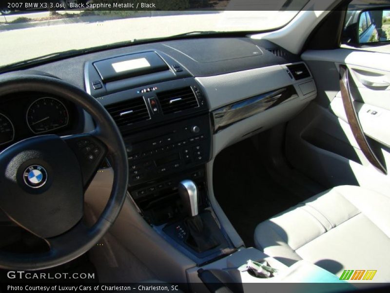 Black Sapphire Metallic / Black 2007 BMW X3 3.0si