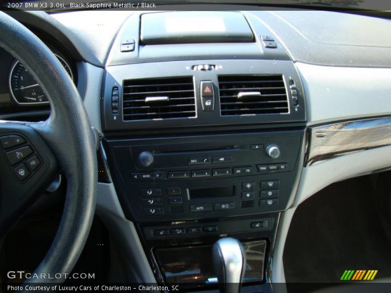 Black Sapphire Metallic / Black 2007 BMW X3 3.0si