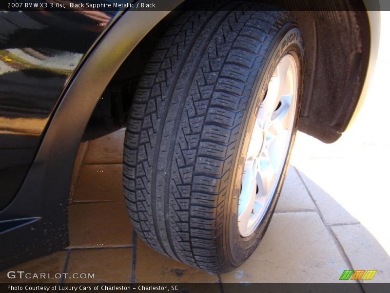 Black Sapphire Metallic / Black 2007 BMW X3 3.0si