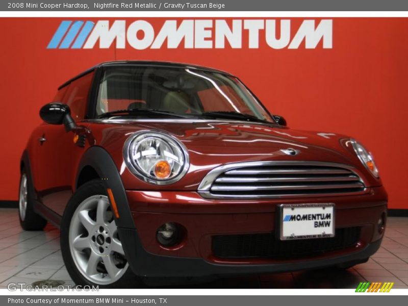 Nightfire Red Metallic / Gravity Tuscan Beige 2008 Mini Cooper Hardtop
