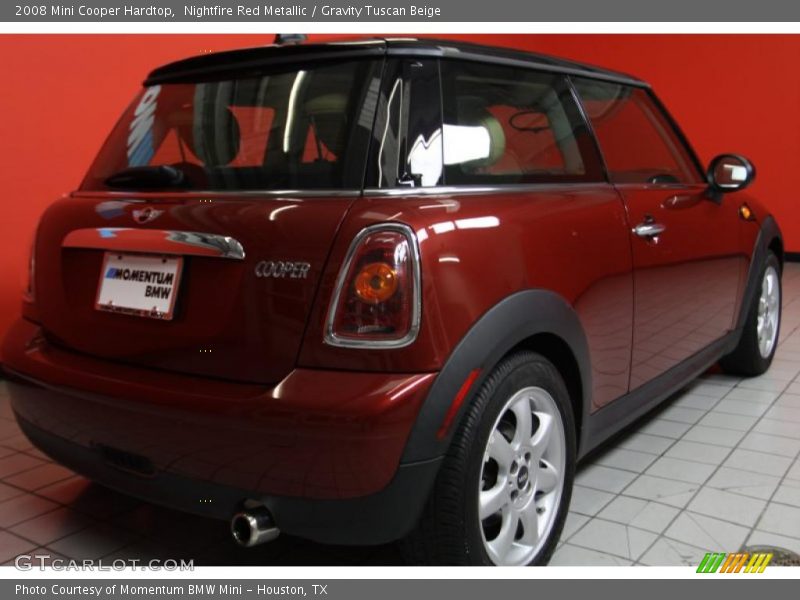 Nightfire Red Metallic / Gravity Tuscan Beige 2008 Mini Cooper Hardtop