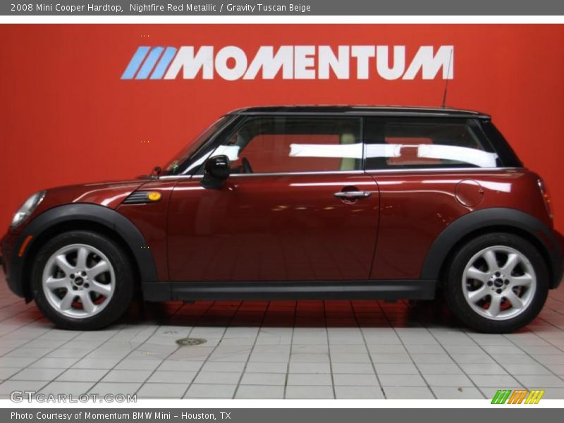 Nightfire Red Metallic / Gravity Tuscan Beige 2008 Mini Cooper Hardtop