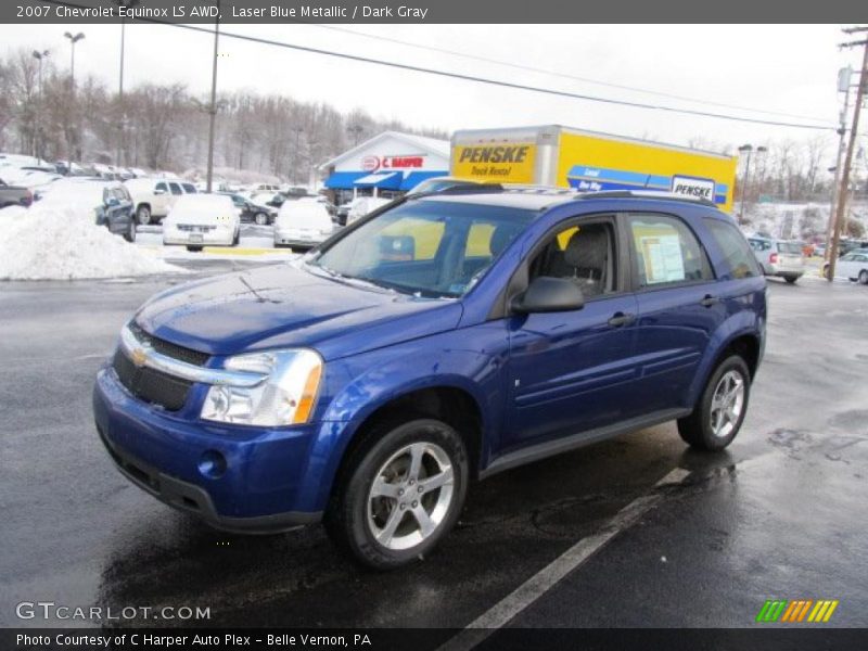 Laser Blue Metallic / Dark Gray 2007 Chevrolet Equinox LS AWD