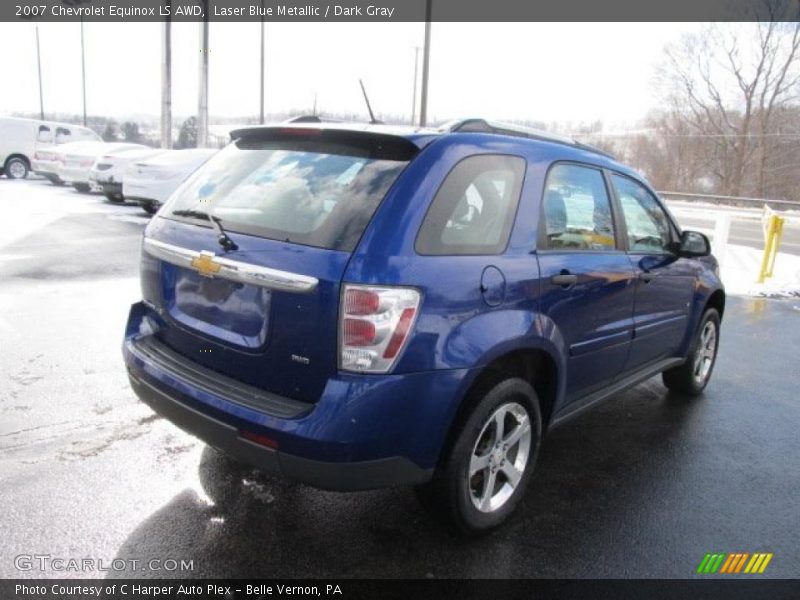 Laser Blue Metallic / Dark Gray 2007 Chevrolet Equinox LS AWD