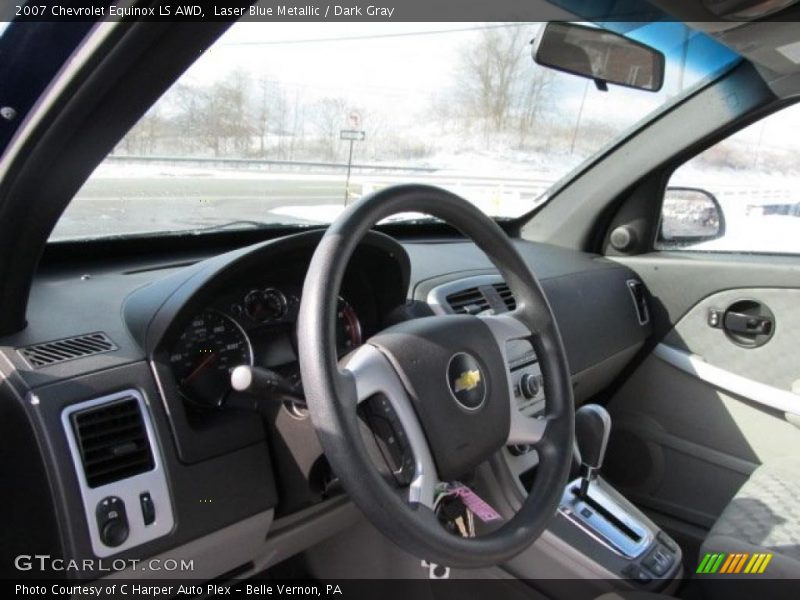 Laser Blue Metallic / Dark Gray 2007 Chevrolet Equinox LS AWD