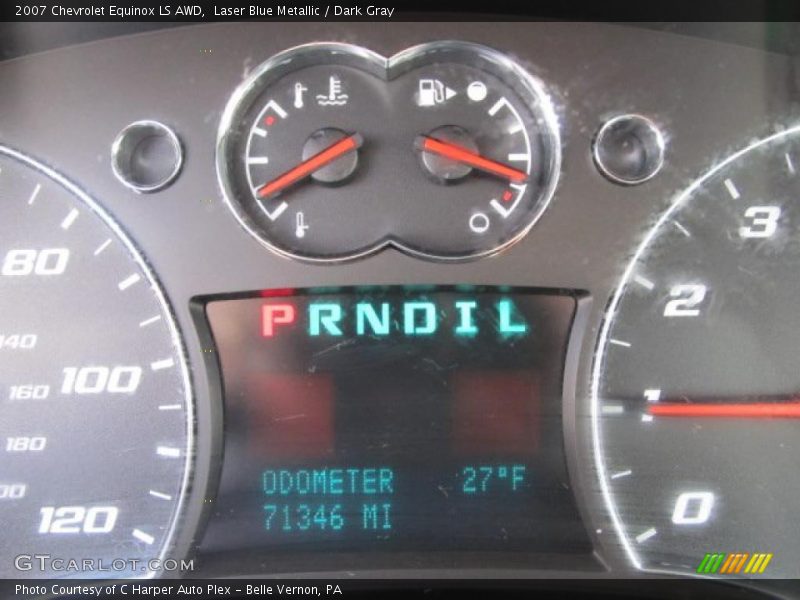 Laser Blue Metallic / Dark Gray 2007 Chevrolet Equinox LS AWD