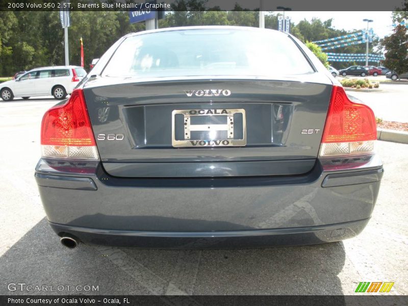 Barents Blue Metallic / Graphite 2008 Volvo S60 2.5T