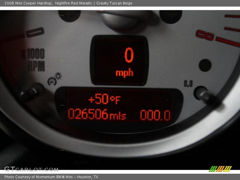 Nightfire Red Metallic / Gravity Tuscan Beige 2008 Mini Cooper Hardtop