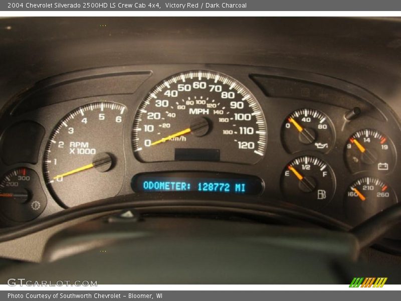 Victory Red / Dark Charcoal 2004 Chevrolet Silverado 2500HD LS Crew Cab 4x4