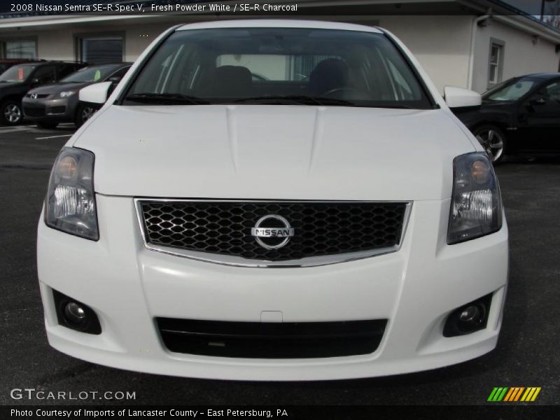 Fresh Powder White / SE-R Charcoal 2008 Nissan Sentra SE-R Spec V