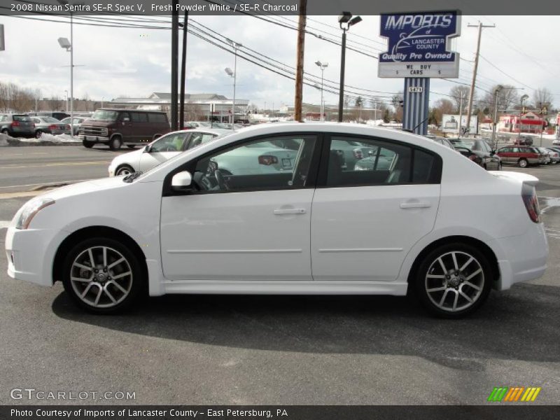 Fresh Powder White / SE-R Charcoal 2008 Nissan Sentra SE-R Spec V