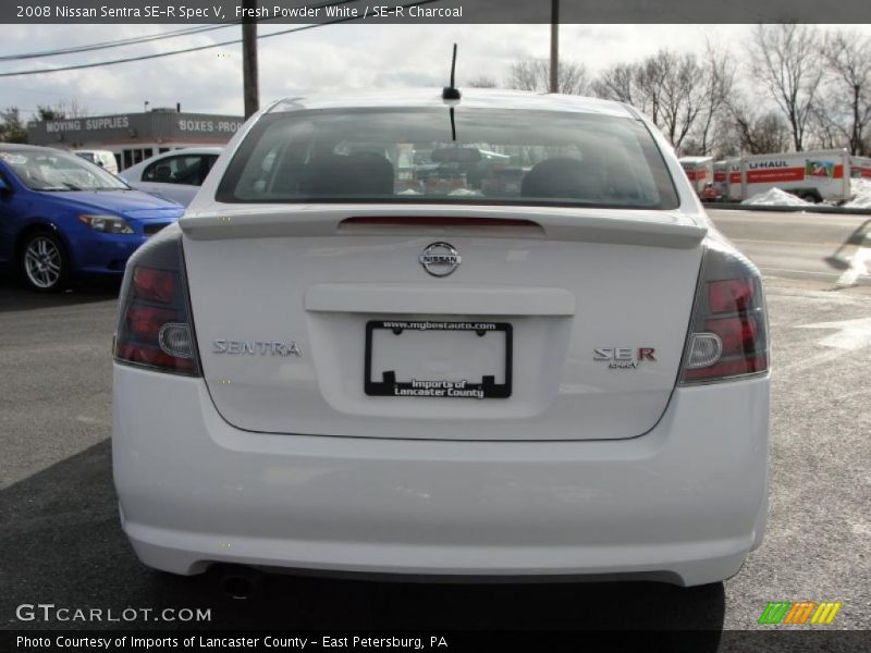 Fresh Powder White / SE-R Charcoal 2008 Nissan Sentra SE-R Spec V