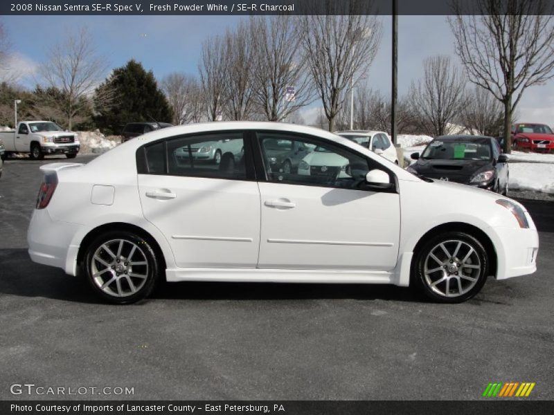 Fresh Powder White / SE-R Charcoal 2008 Nissan Sentra SE-R Spec V
