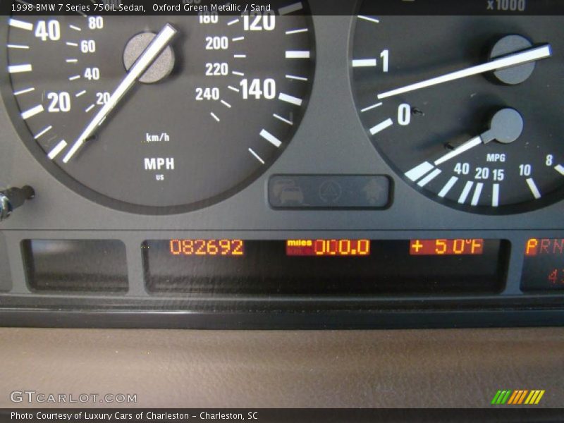 Oxford Green Metallic / Sand 1998 BMW 7 Series 750iL Sedan